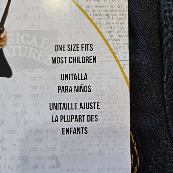 Harry Potter Hogwarts Robe Wand Scarf Headband Kids Costume Set - Picture 3 of 6